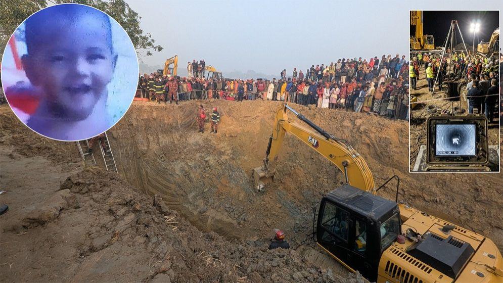 ৩২ ঘণ্টা পর রাজশাহীর গর্ত থেকে উদ্ধার সেই শিশুকে মৃত ঘোষণা